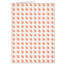 Pink Pig Pattern グリーティングカード