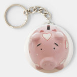 Pink Piggy Bank Key Chains