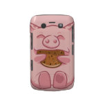 pink piggy eating cookie BlackBerry Bold Case casemate cases
