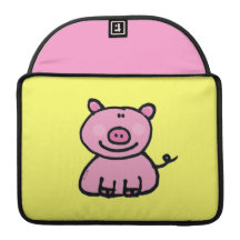 pink piggy MacBook pro sleeves