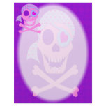 Pink Pirate Skull Letterhead