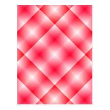 Pink Plaid Background Post Cards