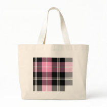pink plaid bag