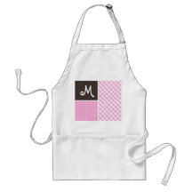 Pink Plaid; Checkered Apron