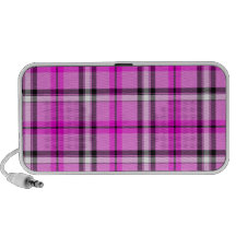 Pink Plaid iPod Speaker