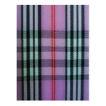 Pink Plaid Post Cards