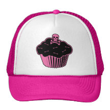 Pink Poison Cupcake Mesh Hat