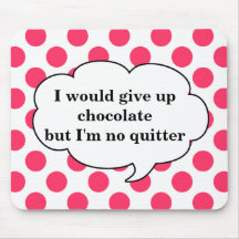 Pink Pokadot Mousepad - Chocolate