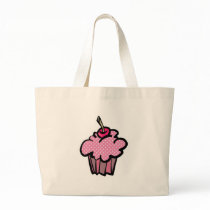 pink polka dot cupcake bag