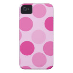 Pink Polka Dot iPhone 4G Barely There Case-Mate Ca casemate cases