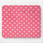 Pink Polka Dot Mousepad