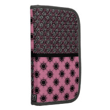 Pink Polka Dots Rickshaw Folio Smartphone Folio Planner