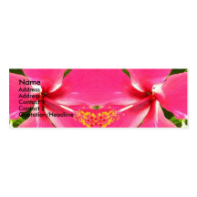 Pink Pollen Kiss Business Card Template