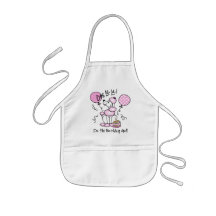Pink Poodle Birthday Apron