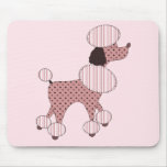 Pink Poodles On Parade Mousepad