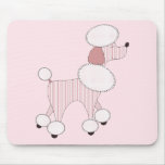 Pink Poodles On Parade Mousepad