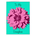 Pink Pop Art Flower Mothers Day Card