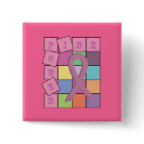 Pink Power Breast Cancer Awareness Ribbon Pin
