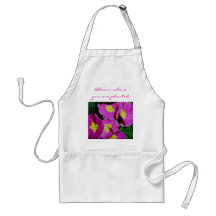 Pink Primrose Bloom where you are planted Apron