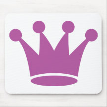 pink princess crown mouse pads
