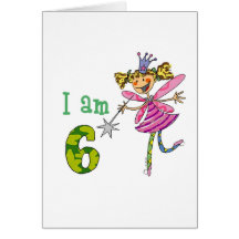 Pink princess fairy greeting cards