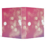 Pink princess sparkle school binder