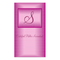 Pink Professional Profile business cards