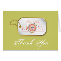 Pink Proud Army Mom Cards