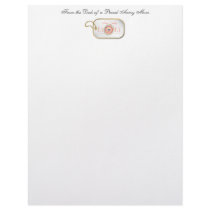 Pink Proud Army Mom Letterhead Template