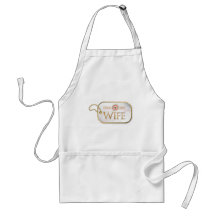 Pink Proud Army Wife Apron