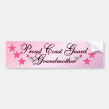 Pink & Proud Coast Guard Grandmother Bumper Sticker