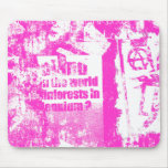 Pink Punk Collage Mouse Pads