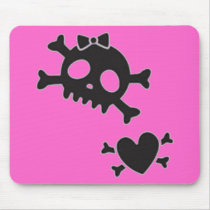 Pink Punk Love Mouse Mat