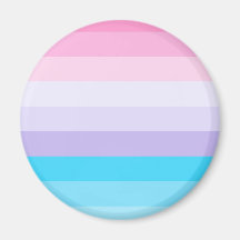 Pink, Purple, and Blue Ombre Fridge Magnet
