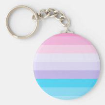 Pink, Purple, and Blue Ombre Keychain