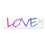 Pink, Purple, Blue Love Vintage Bumper Sticker