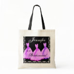 PINK & PURPLE Bridesmaid Dresses Tote Bag