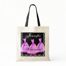 PINK & PURPLE Bridesmaid Dresses Tote Bag