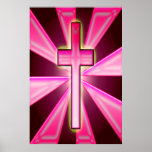 PINK & PURPLE CROSS POSTER
