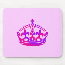 PINK & Purple Crown Tiara Mousepads
