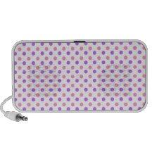 Pink Purple Dots Laptop Speaker