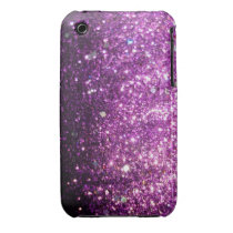 Pink Purple Glitter iPhone 3/3Gs Case Iphone 3 Covers