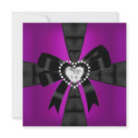 Pink Purple Sweet 16 Sixteen Birthday Party Custom Invitations