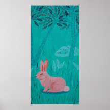 Pink Rabbit Print