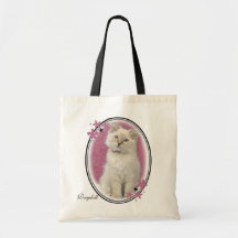Pink ragdoll bag