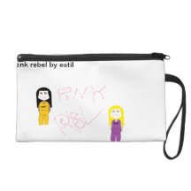 pink rebel wristlet
