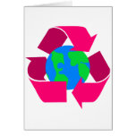 pink recycle symbol cards