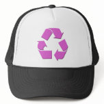 Pink Recycle Symbol hats