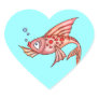 Pink Red Lips Fish Heart Stickers