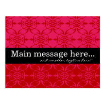 Pink & Red Orlee Sales Postcard